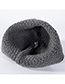 Fashion Gray Hand Hook Wool Cap