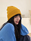 Fashion Yellow Double Wool Cap