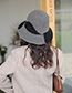 Fashion Gray Knitted Color Matching Wool Fisherman Hat