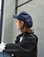 Fashion Black Woolen Octagonal Cap