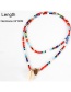 White Color Rice Beads Shell Necklace