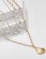 Gold Scallop Pearl Multilayer Necklace