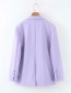 Fashion Toon Purple Solid Color Single-breasted Suit