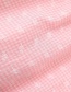 Fashion Pink Offset Wheat Single-breasted Dress