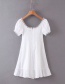 Fashion White Lace Embroidered Strap Dress