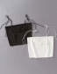Fashion White Adjustable Strap V-neck Umbilical Strap Vest