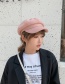 Fashion Pink Embroidered Letter Beret