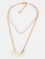Fashion Gold Double Layer Imitation Pearl Necklace