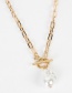 Fashion Gold Irregular Pearl Necklace