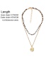 Fashion Gold Virgin Mary Like A Crystal Necklace