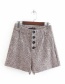 Fashion Gray Tweed Checked Shorts