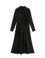 Fashion Black Stitched Dress