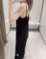 Fashion Black Velvet Camisole Dress