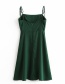 Fashion Green Strap Lace Dress