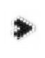 Fashion Black Heart Shape Geometric Rice Beads Weaving Accessories