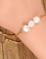 Fashion Four White Natural Freshwater Pearl Bracelet