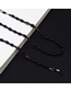 Black Non-slip Beaded Glasses Chain