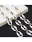 White Acrylic Leopard Fine Chain Glasses Chain