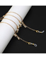 Gold Chain Freshwater Deformed Pearl Glasses Chain