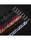 Dark Khaki Acrylic Leopard Double Color Glasses Chain