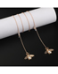 Gold Non-slip Metal Pearl Bee Glasses Chain