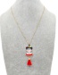 Red Woven Fulida Stainless Steel Necklace