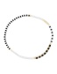 White + Black Rice Beads Woven Beaded Bracelet