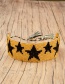 Yellow + Black Tasseled Beads Woven Bracelet
