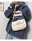 White Blush Bear Doll Shoulder Bag