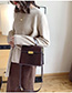 Fashion Coffee Color Stone Pattern Shoulder Bag Small Shoulder Bag
