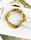 Fashion Gold Alloy Twisted Round Brooch