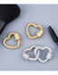 Fashion Gold Copper Micro-inlaid Zircon Full Diamond Love Accessories