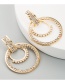 Fashion Gold Tassel Drop Diamond Earrings