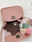 Fashion Pink Bow Embroidery Thread Children's Messenger Bag