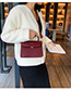 Fashion Red Lock Letter Breeze Shoulder Bag