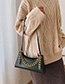 Fashion Coffee Color Stone Pattern Chain Backpack