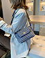 Fashion Blue Woolet Chain Messenger Bag