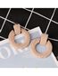 Fashion Gold Geometric Round Micro-set Pearl Earrings