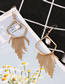 Fashion Gold Irregular Tassel Earrings