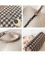 Fashion Black Woolen Chain Shoulder Messenger Bag