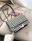 Fashion Black Woolen Chain Shoulder Messenger Bag