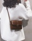 Fashion Caramel Belt Buckle Shoulder Messenger Bag