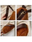 Fashion Brown Plush Crossbody Chest Bag