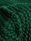 Fashion Dark Green Knitting Bib Around Two Turns