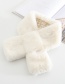 Fashion Khaki Splicing Imitation Rabbit Fur Collar