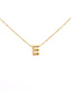 Fashion Golden L Write English Alphabet Micro Inlaid Zircon Necklace
