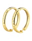 Fashion Gold Plating Gold-plated Brass Double Row Zircon Earrings
