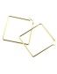 Fashion Platinum-plated Stainless Steel Square Earrings