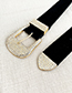 Fashion Black Alloy Diamond Geometric Belt