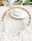 Fashion White Alloy Oval Drill Headband